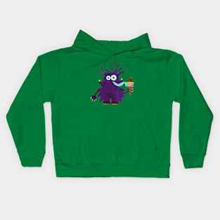 Monsters like ice cream too Kids Hoodie